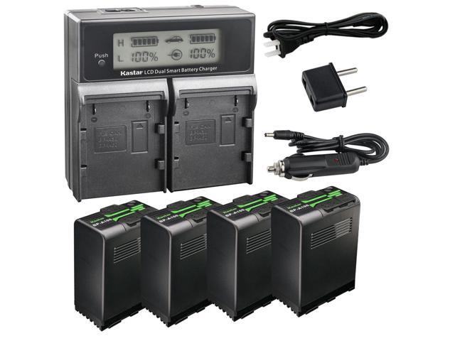 Kastar 4-Pack BP-A100 Battery and CH04 Charger Compatible with Canon EOS C500 Mark II 6K Full-Frame Camera, EOS C70 Cinema Camera (RF Lens Mount),...
