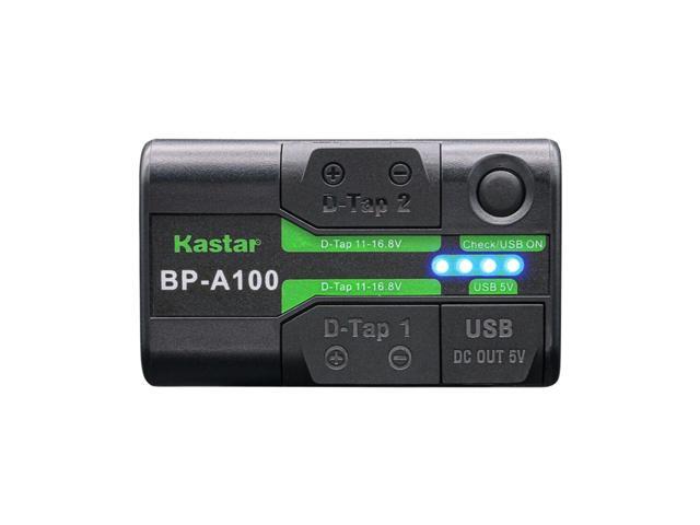 Kastar BP-A100 Battery 4 Pack and D-Tap Rapid Charger for Canon EOS C500 PL 4K Cinema PL C 500 Camcorder, EOS C500 Mark II 6K Full-Frame Camera,...