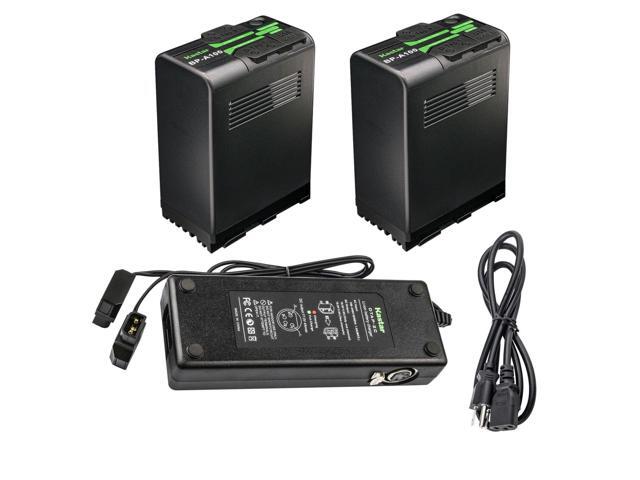 Kastar BP-A100 Battery 2 Pack and Dual D-Tap Charger for Canon EOS C70 Cinema Camera (RF Lens Mount), EOS C700 PL 4K Cinema PL C 700 Camcorder,...