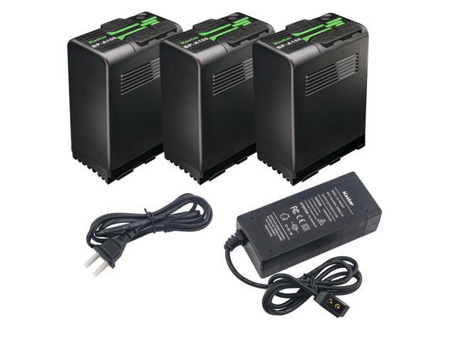 Kastar BP-A100 Battery 3 Pack and D-Tap Rapid Charger for Canon BP-A Series BP-A30 BP-A60 BP-A65 BP-A68 BP-A90 BP-A100 0870C002 Battery, CG-A10...