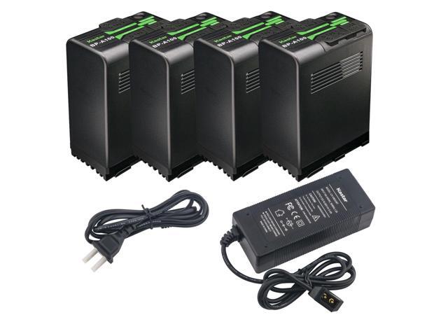 Kastar BP-A100 Battery 4 Pack and D-Tap Rapid Charger for Canon BP-A Series BP-A30 BP-A60 BP-A65 BP-A68 BP-A90 BP-A100 0870C002 Battery, CG-A10...