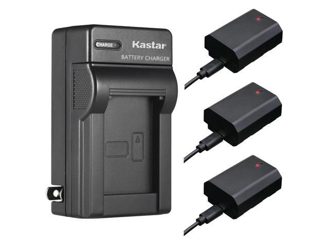Kastar 3-Pack USB-C Battery and AC Wall Charger Replacement for Sony Alpha 1 Mirrorless Digital Camera, Alpha 7R V Mirrorless Camera, FX3, FX30...
