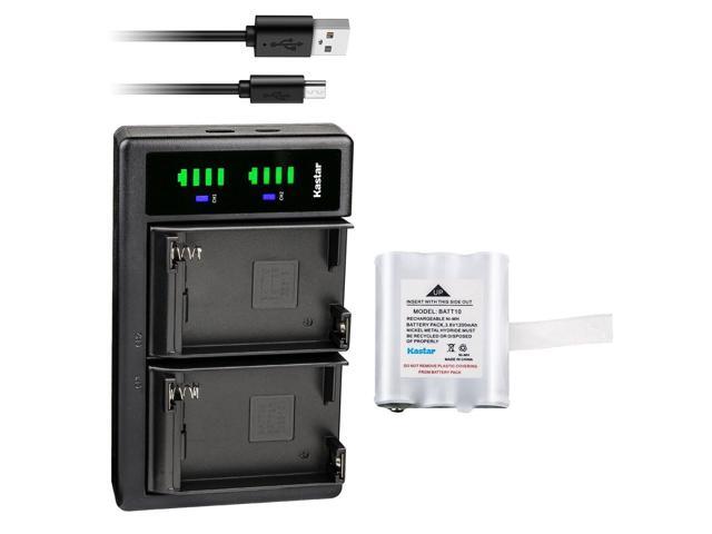 Kastar 1-Pack Battery and LTD2 Charger Compatible with Midland BATT10 BATT-10 AVP13 MID-AVP13 Battery, T71 T-71 T75 T-75 T77 T-77 T79 T-79,...