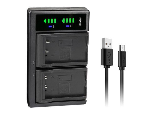 Kastar LTD2 USB Battery Charger Replacement for Ordro HDV-D9, HDV-D9II, HDV-D10, HDV-D80, HDV-D80S, HDV-D100, HDV-D200, HDV-D300, HDV-D320,...