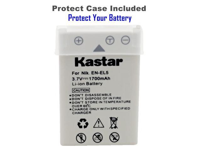 Kastar 3 Pack EN-EL5 Battery and Triple Charger Compatible with Nikon Coolpix 3700, Coolpix 4200, Coolpix 5200, Coolpix 5900, Coolpix 7900, Coolpix...