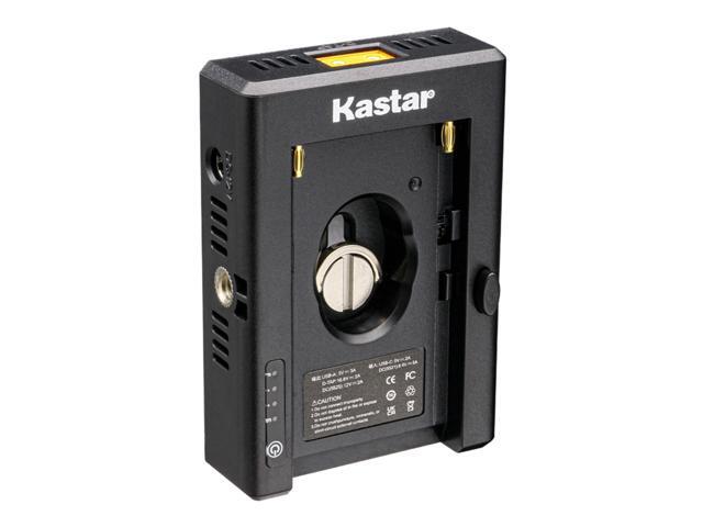 Kastar NP-F Battery Adapter Plate W/ LED Indicators, Input Type-C 5V 2A, 8.4V 5A 5.5x2.1mm, Output 12V 2A 5.5x2.5mm, 16.8V 2A Dtap, 5V 3A USB for...
