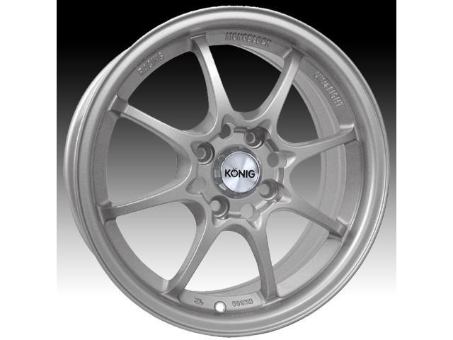 konig helium silver wheel 15x6.5'/4x100mm