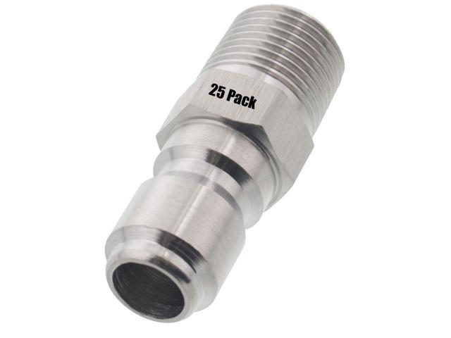 Photos - Pressure Washer 25 Erie Tools  3/8in. Male NPT to Quick Connect Plug Stainl