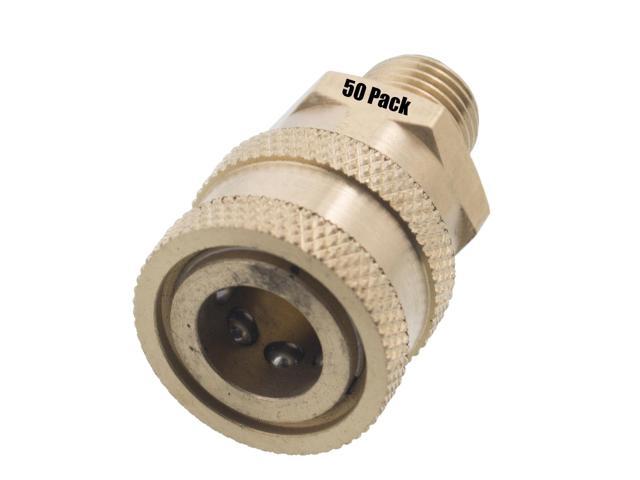 Photos - Pressure Washer 50 Erie Tools 1/4in. MPT Male Brass Socket Quick Connect Coupler 4000 PSI