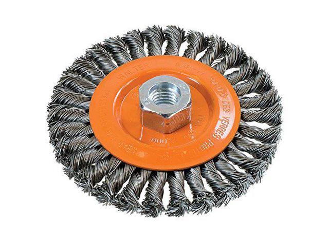 Photos - Other Power Tools Walter 13L504 Knot Twisted Wire Wheel Brush - 5 in. Carbon Steel Finishing