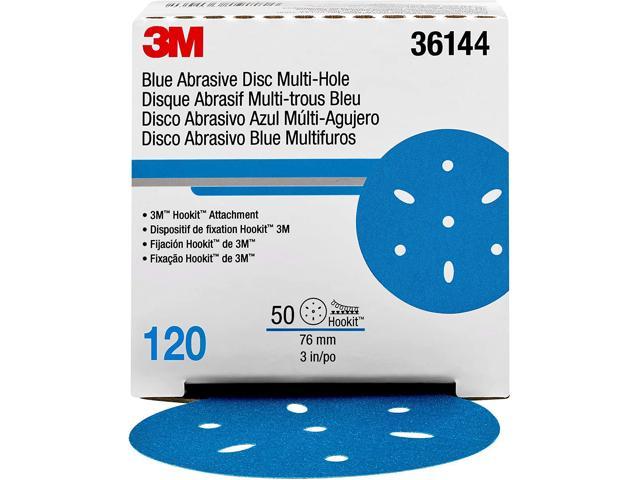 Photos - Other Power Tools 3M Hookit Blue Abrasive Disc Multi-hole, 36144, 3 in, 120 grade, 50 discs 