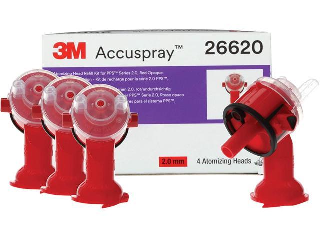 Photos - Other Power Tools 3M Accuspray Paint Spray Gun Nozzle Refills for PPS 2.0, 26620, 2 mm, Red, 