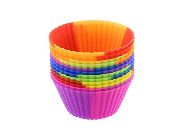7Penn Silicone Cupcake Baking Cups Reusable Muffin Liners Small 12pc Multicolor