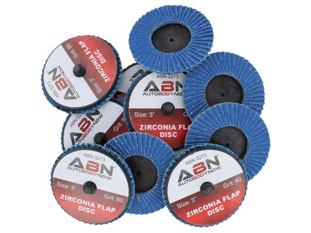 Photos - Other Power Tools ABN 3" 80 Grit Zirconia Alumina Flat Flap Disc Roloc Lock Grinding Wheels