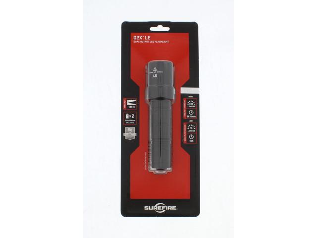 SureFire G2X Heavy-Duty Compact Dual-Output High-Intensity LED Flashlight, Black