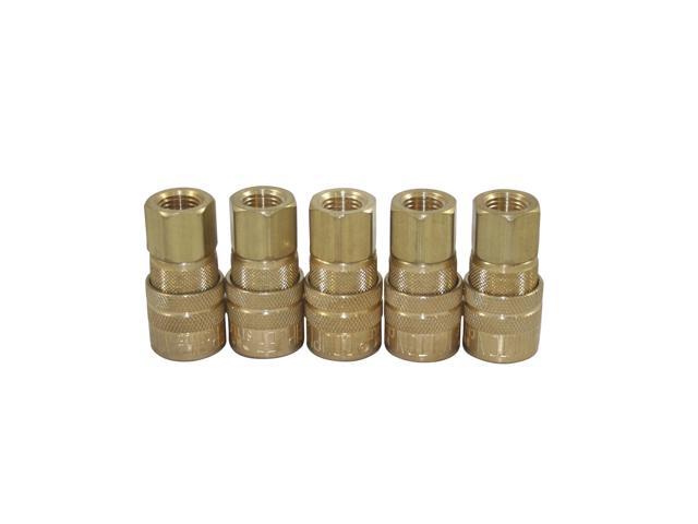 Photos - Other Power Tools Milton Industries 715BK M Style Quick 1/4' Female Coupler  715(5 Pack)
