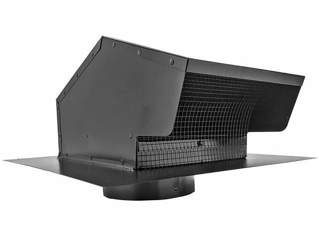 Builder's Best 012633 Metal Roof Vent Cap, Black