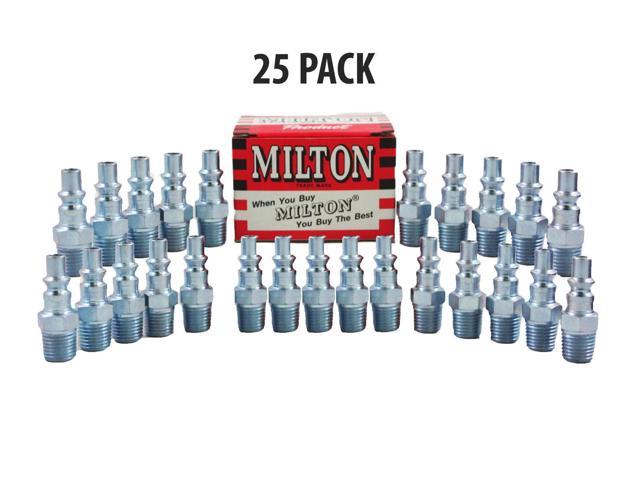 Photos - Other Power Tools 25 Pieces Milton 777 A-Style Air Hose Fittings 1/4' Male NPT Coupler Plugs
