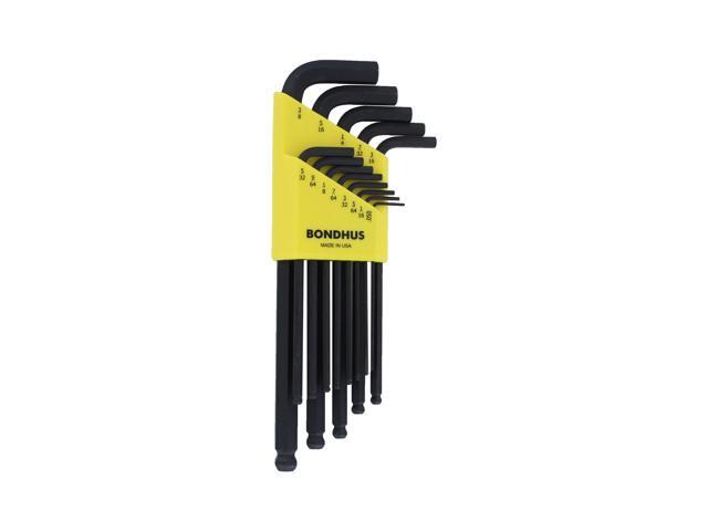 Bondhus 10937 Set of 13 Balldriver L-wrenches, sizes .050-3/8 Inch
