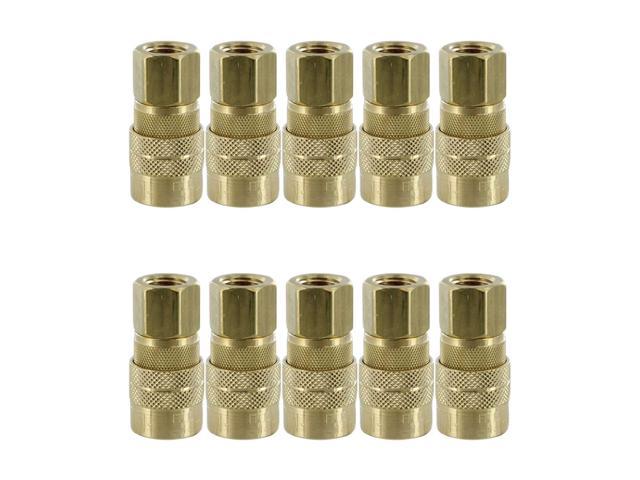 Photos - Other Power Tools Milton Industries 715BK M Style Quick 1/4' Female Coupler  715(10 Pack)