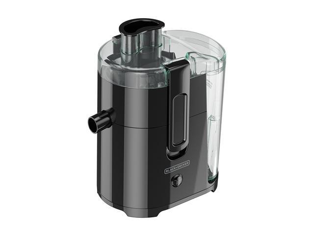 BLACK+DECKER JE2400BD 400-Watt Fruit and Vegetable Juice Extractor with Space Saving Design, Black