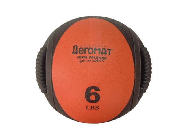 Aeromat 35131 Dual Grip Power Med Ball- Black- Red