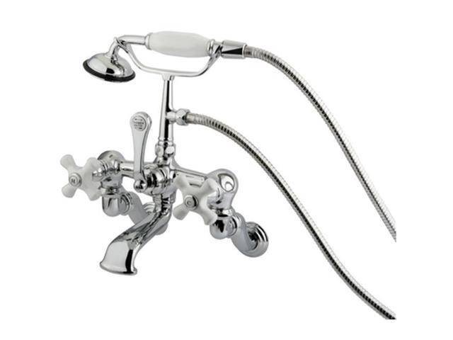 Kingston Brass CC466T1 Wall Mount Clawfoot Tub Filler with Hand Shower