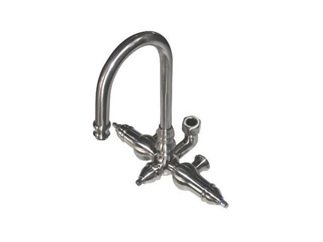 Kingston Brass ABT200-8 Goose Neck Faucet with Back Outlet & Diverter