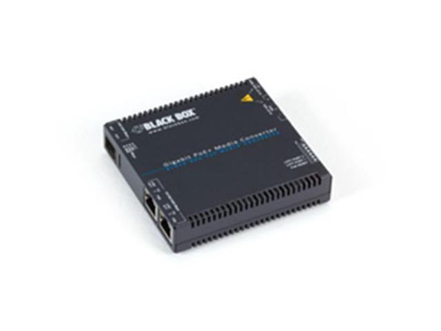 Gigabit PoE+ Media Converter, 10/100/1000BASE-T to SFP
