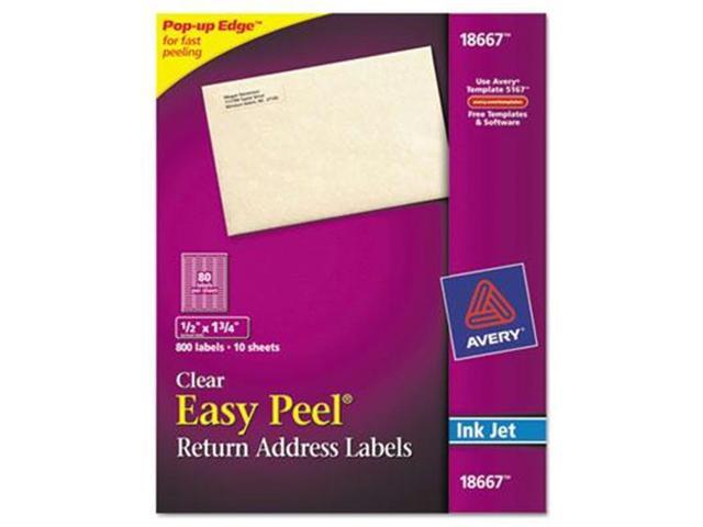 Avery Clear Easy Peel Mailing Labels
