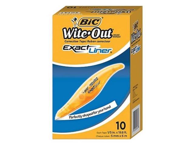 UPC 070330525573 product image for BIC WOELP10 Wite-Out Brand Exact Liner Correction Tape, 10 Pack | upcitemdb.com