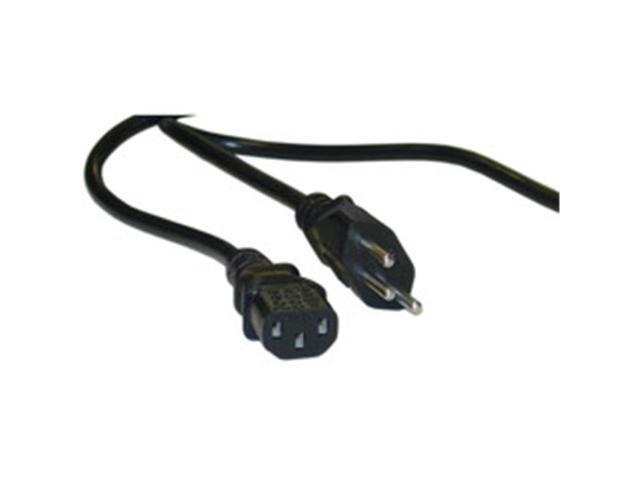 Cable Wholesale Swiss 3 Prong Computer / Monitor Power Cord, Black, SE 1011 to C13, VDE Approved, 6 foot