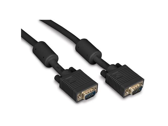 Black Box EVNPS06B-0003-MM VGA Video Cable with Ferrite Core - Male/Male, Black, 3 ft.