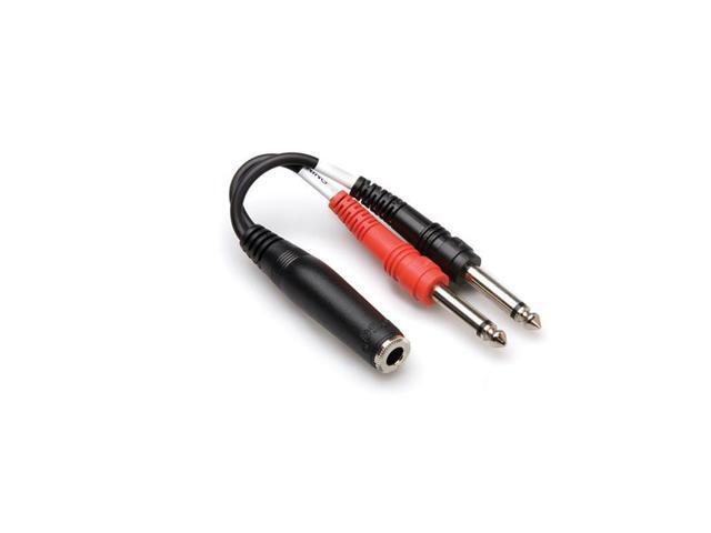 Hosa Stereo 1/4' Female to Two Mono 1/4' Male Adaptor