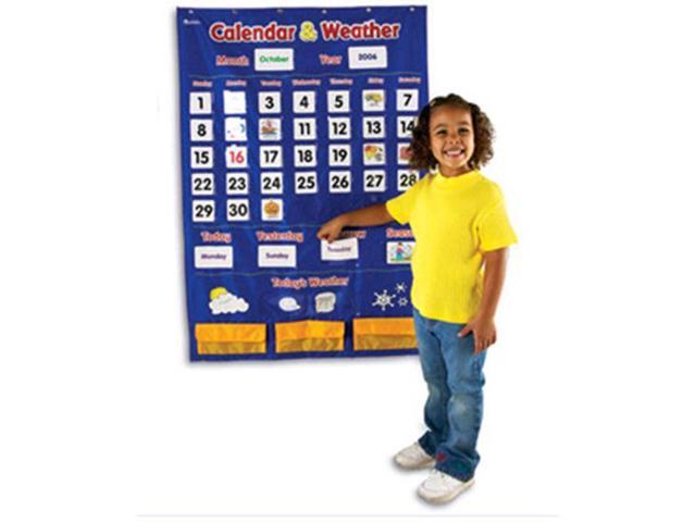LEARNING RESOURCES CALENDAR AND WEATHER POCKET CHART