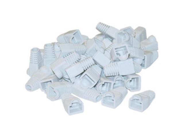 Cable Wholesale RJ45 Strain Relief Boots - White (50 Pcs Per Bag)