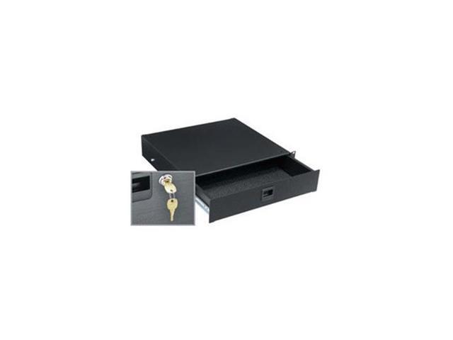 Middle Atlantic Products TD2LK 2 Space Textured Rack Drawer with Key