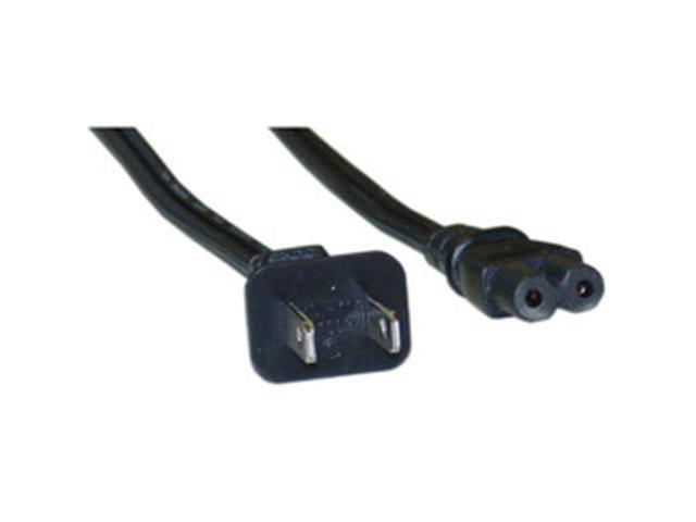 Cable Wholesale Notebook / Laptop Power Cord, NEMA 1-15P to C7, Non-Polarized, UL / CSA rated, 6 ft