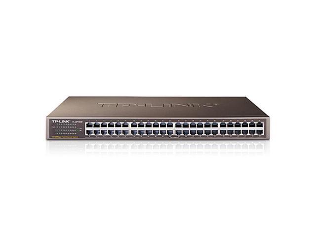 TP-Link TL-SF1048 Network 48Port 10-100M Switch RJ45 Port 1U 19inch Retail Rack-mountable Steel Case