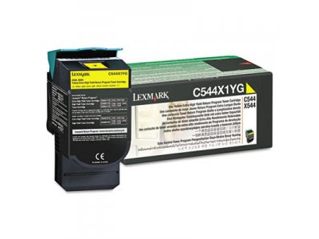 Lexmark Lexc544X1Yg Lexmark Br X544N - 1-Xhi Rtn Prog Yellow