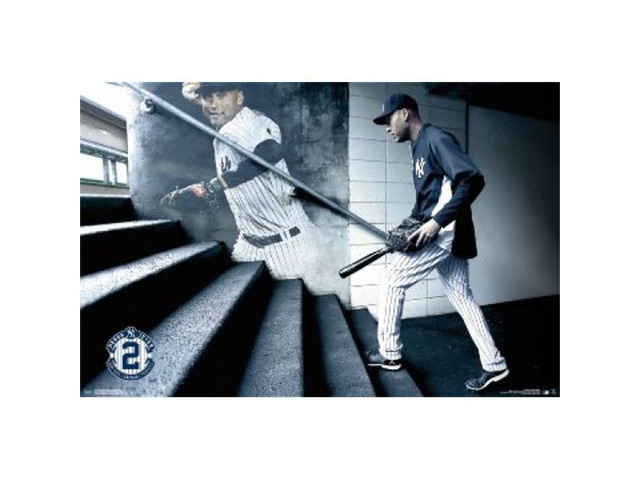 Posterazzi SCO13532 New York Yankees Derek Jeter Retirement Poster Print - 24 x 36 in.