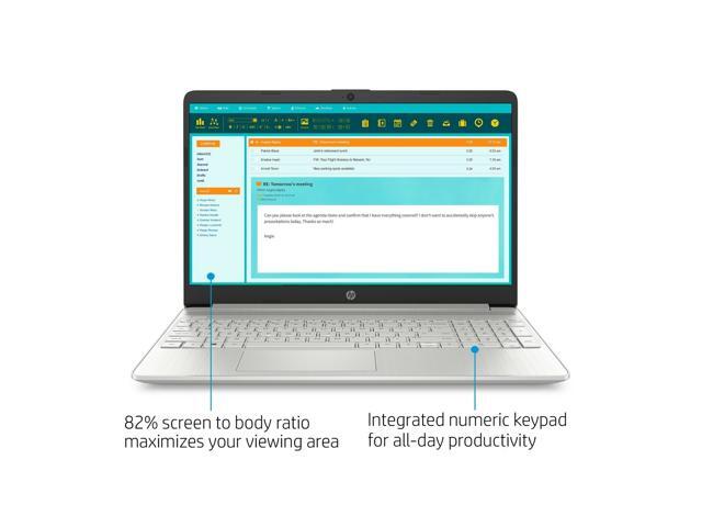 NEW HP Notebook 15.6' FHD Intel i3-1005G1 (up to 3.4GHz) 256GB SSD 8GB RAM Webcam+Mic Windows 10 15-DY1031WM