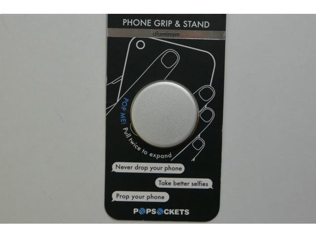 New PopSockets Grey Aluminum Phone Grip & Stand Universal Phone Holder