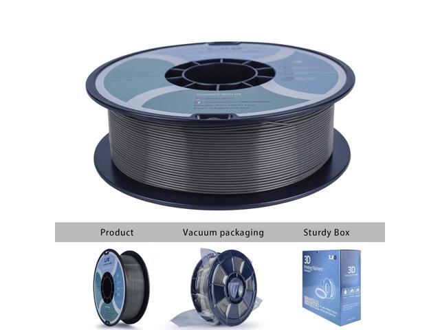ZIRO PLA Pro 3D Printer Filament, Dimensional Accuracy +/- 0.03 mm, 1kg Spool, 1.75mm Dark Gray