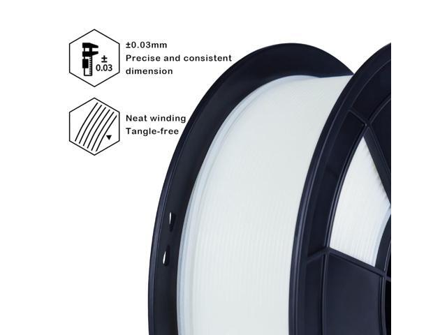 ZIRO PLA Pro 3D Printer Filament, Dimensional Accuracy +/- 0.03 mm, 1kg Spool, 1.75mm Glow Blue