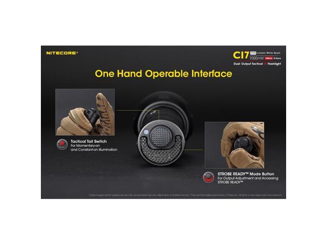 Nitecore CI7 2500 Lumen White and Infrared IR LED Flashlight