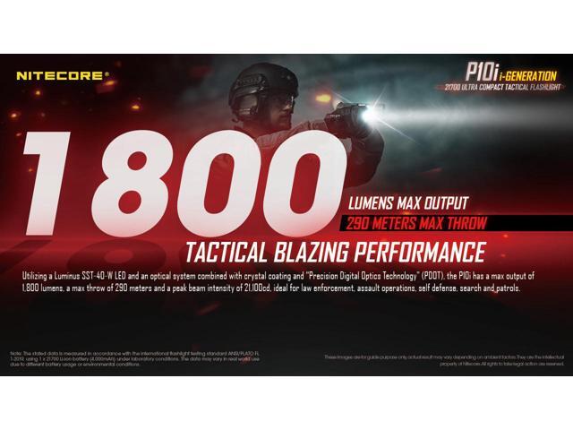 Nitecore P10i 1800 Lumen USB-C Rechargeable Flashlight