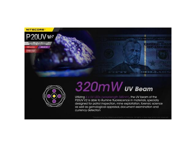 Nitecore P20UV V2 1000 Lumen LED Flashlight
