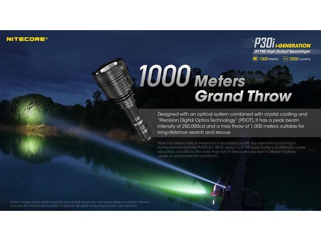 Nitecore P30i 2000 Lumen 1093 Yard Long Throw Flashlight