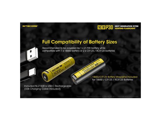 Nitecore NEW P30 1000 Lumen 676 Yard Long Throw Hunting Flashlight